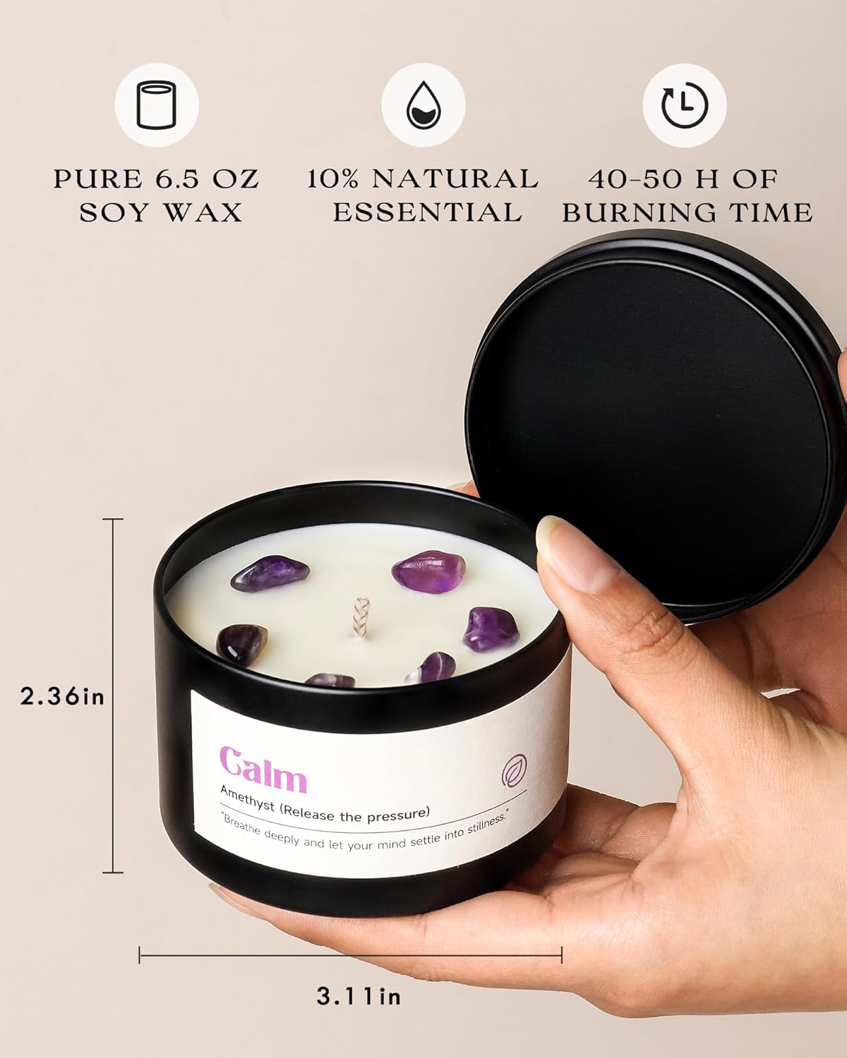 Scented Luxe Metal Candle - View 5
