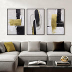 Framed Luxe Gold Canvas Wall Art — 16"
