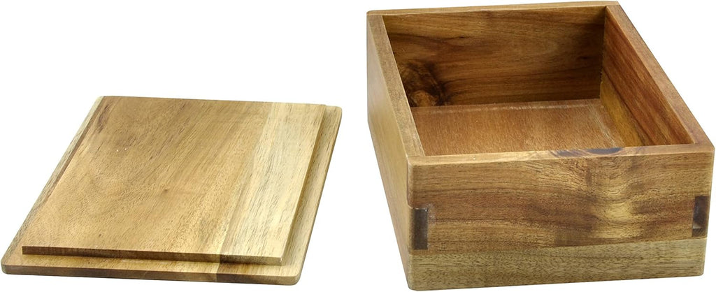 Farmhouse Wood Storage Basket — 3" - View 4