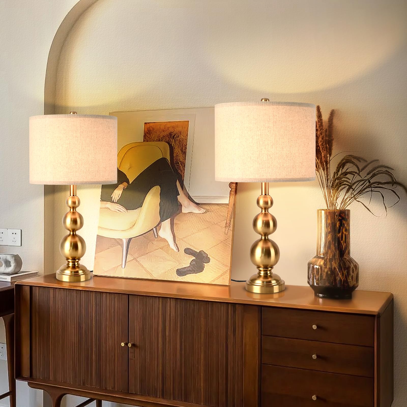 Luxe Black Table Lamp — 24.4"