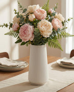 Modern Black Flower Vase — 8" - View 4