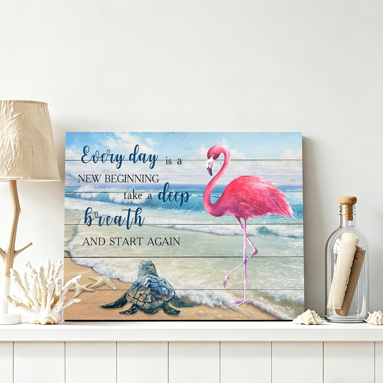 Framed Farmhouse Wood Canvas Wall Art — 12" - View 6