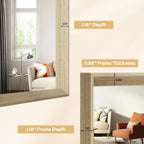 Framed Farmhouse Gold Wall Mirror — 30" - View 4
