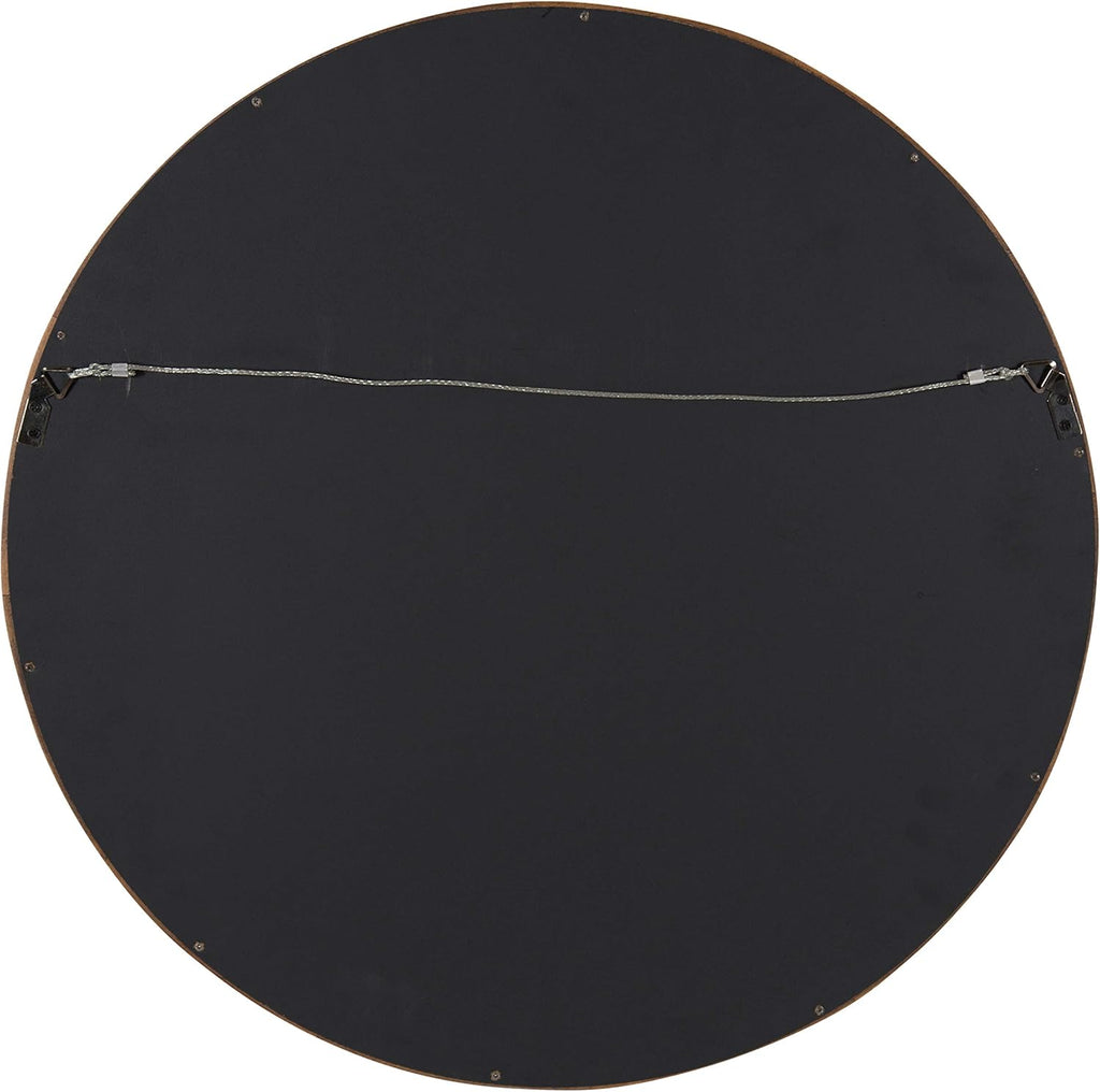 Round Farmhouse Beige Wall Mirror — 22" - View 5