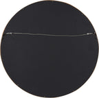 Round Farmhouse Beige Wall Mirror — 22" - View 5