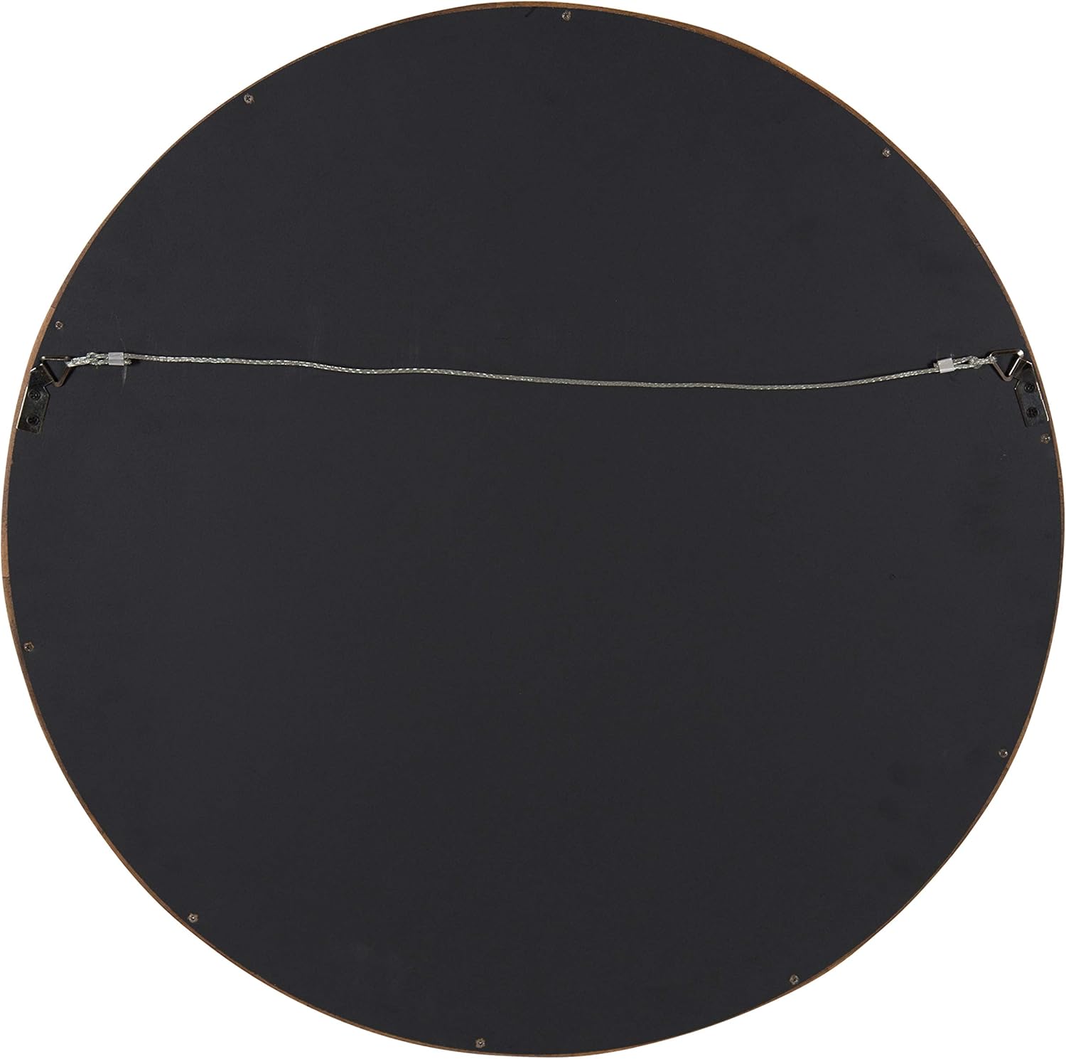Round Farmhouse Beige Wall Mirror — 22" - View 5