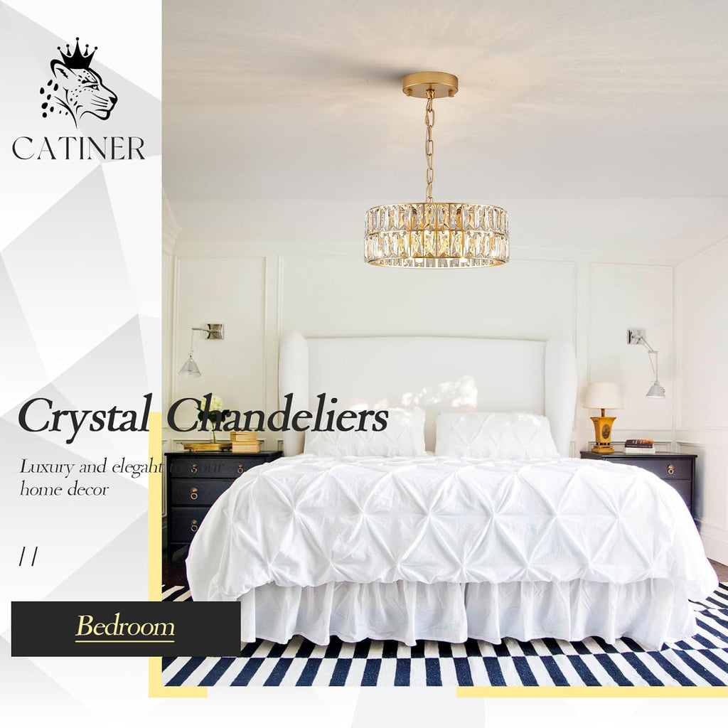 Luxe Black Chandelier — 4-Light - View 9