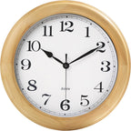 Battery Operated Modern Beige Wall Clock — 14" - View 2