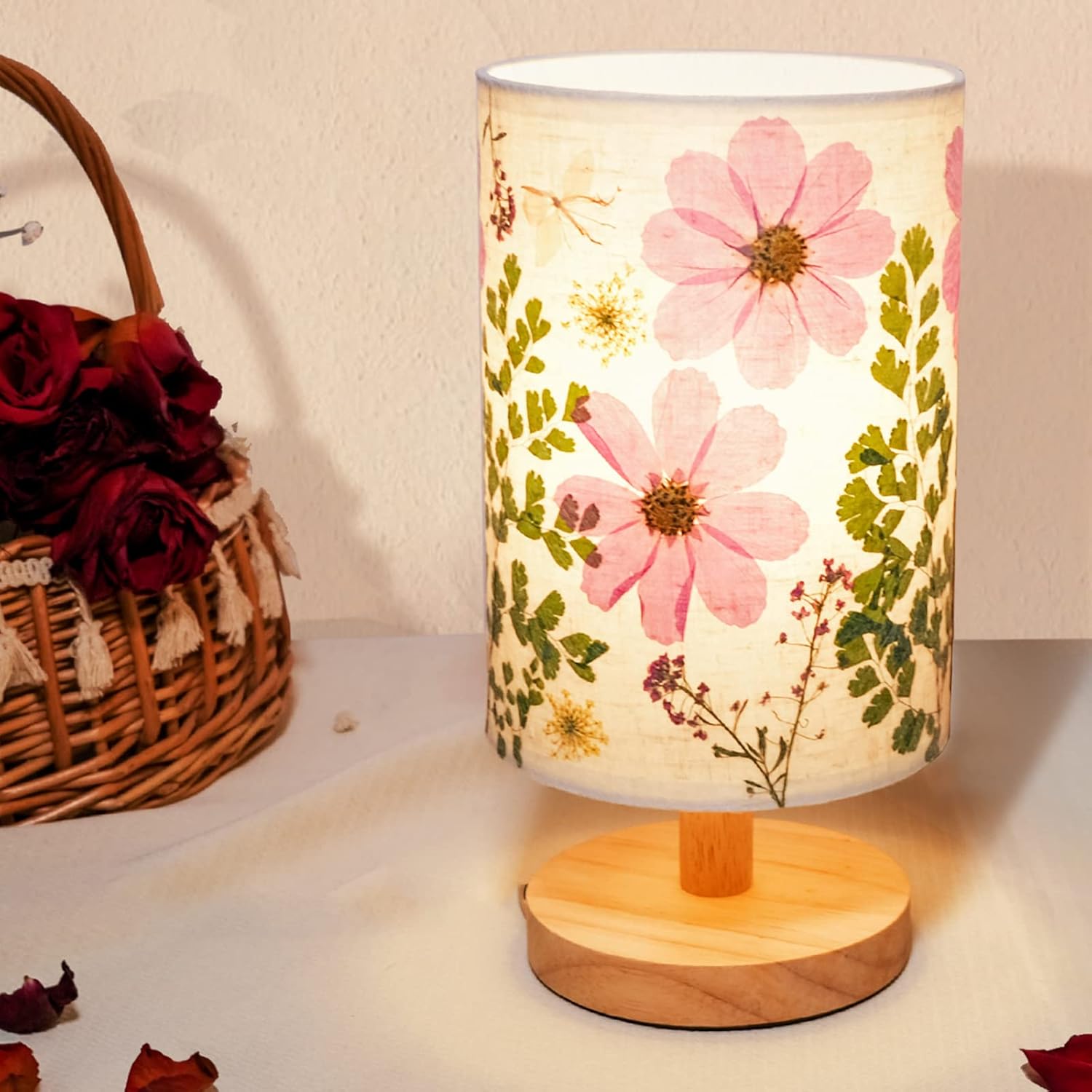Wood Bedside Lamp - View 8