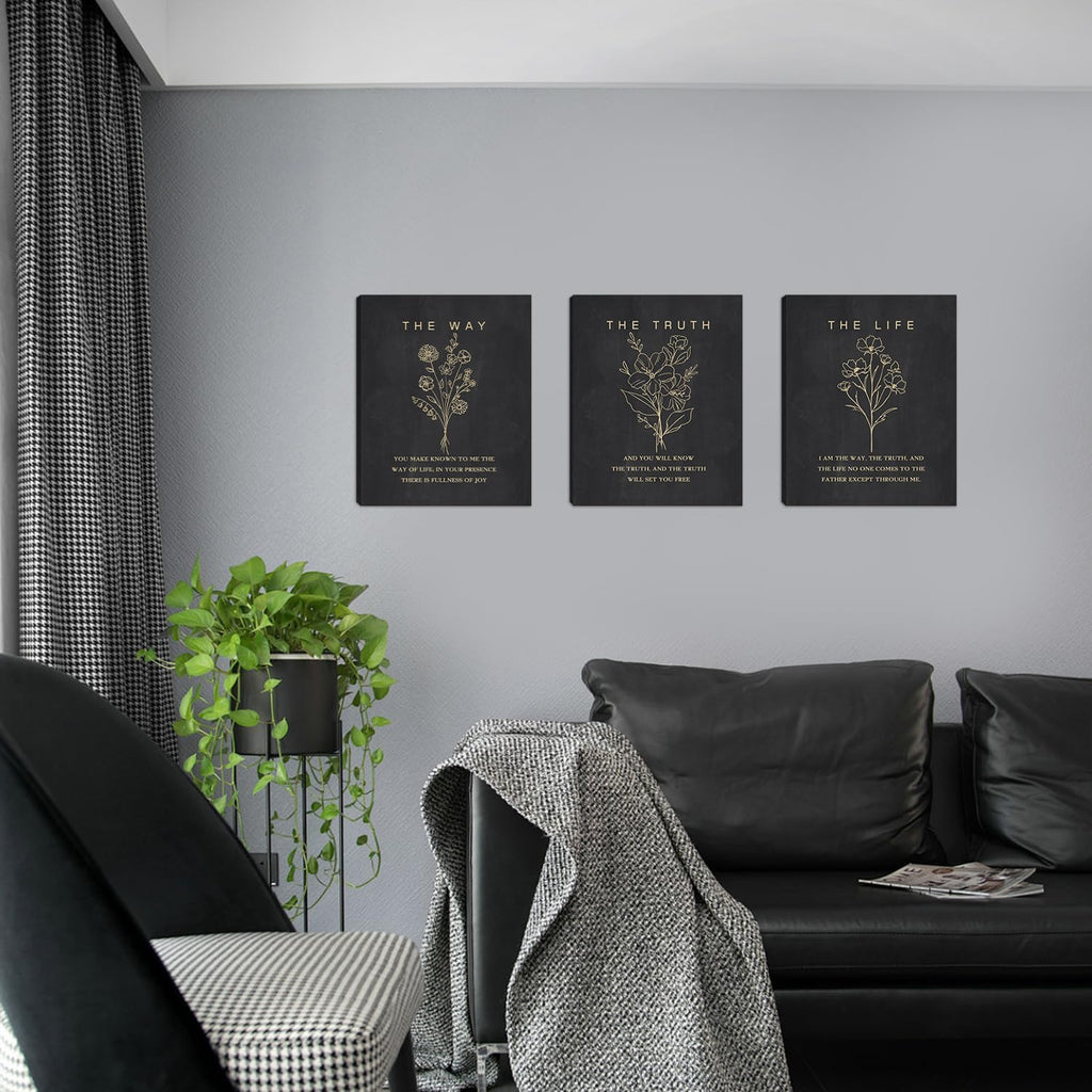 Framed Boho Beige Canvas Wall Art — 16" - View 2