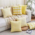 Boho Beige Throw Pillow Cover — 18" - View 7