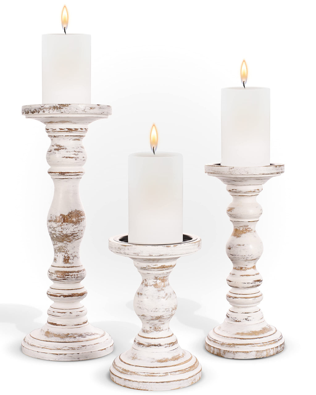 Farmhouse Black Pillar Candle