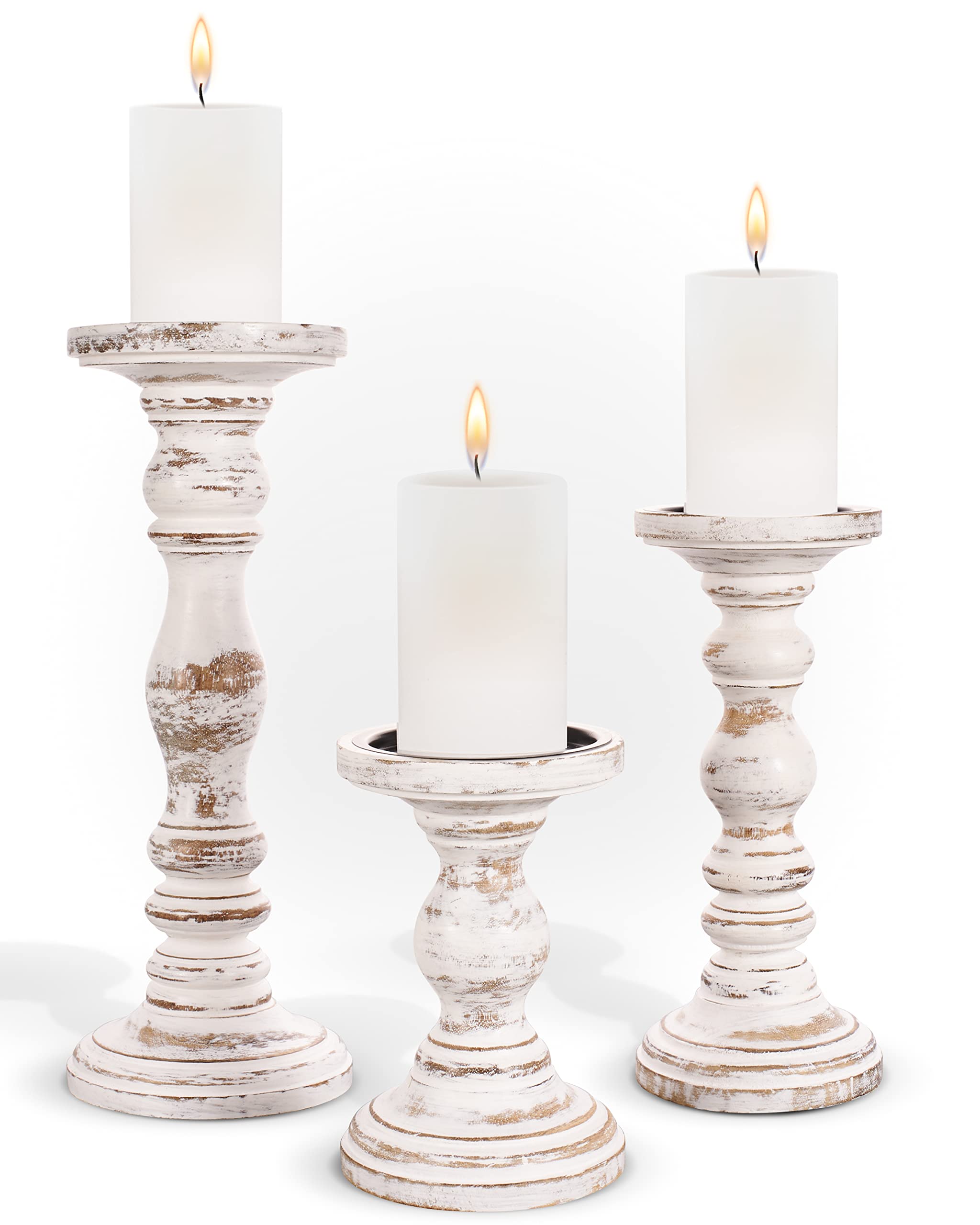Farmhouse Black Pillar Candle