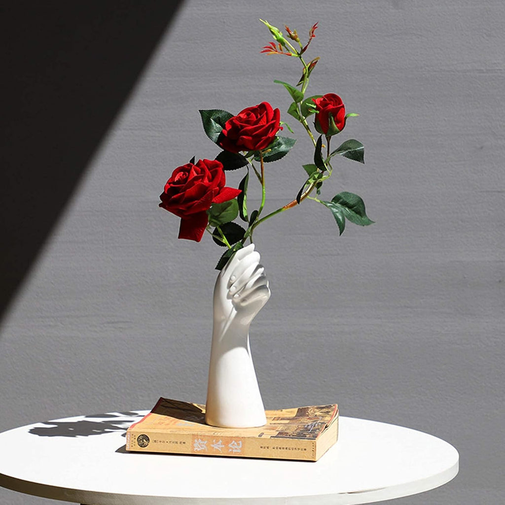 Modern Ceramic Flower Vase — 9" - View 3