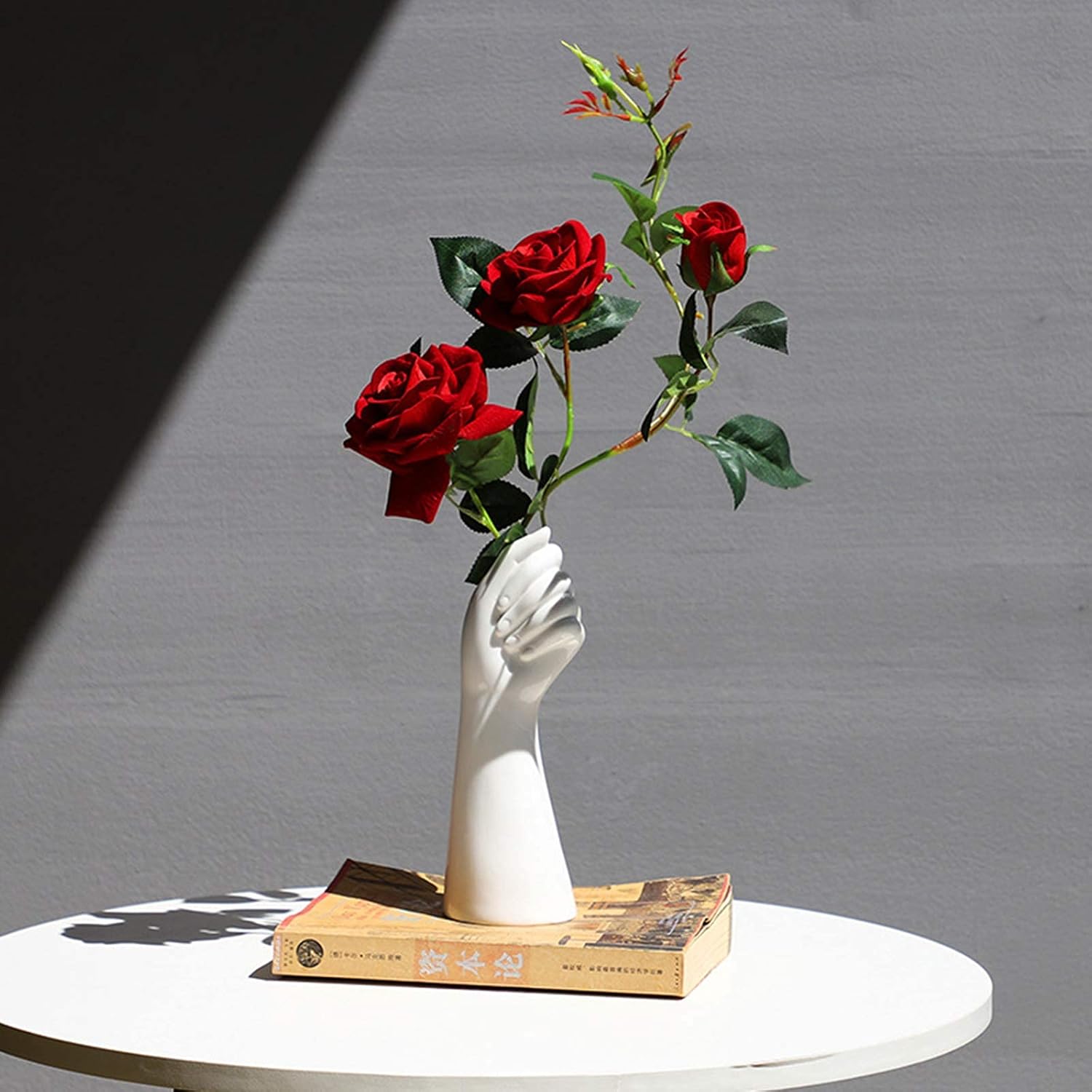 Modern Ceramic Flower Vase — 9" - View 3
