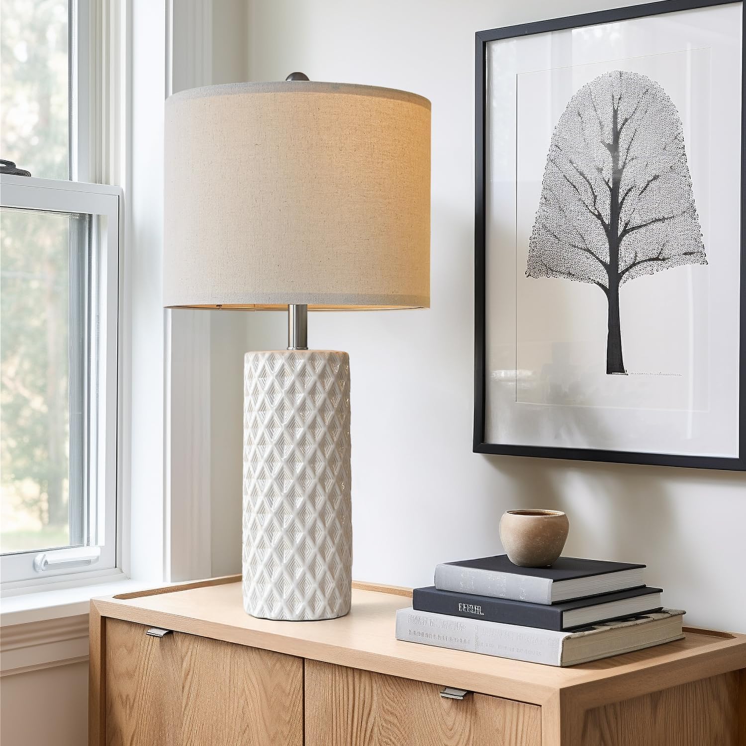 Vintage Modern Green Bedside Lamp — 26" - View 3