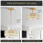 Luxe Black Chandelier — 4-Light - View 7