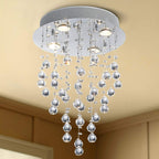 Round Luxe Metal Chandelier — 14" - View 2