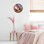 Battery Operated Modern Blue Wall Clock — 12" - View 2