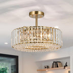 Round Luxe Gold Chandelier — 15.8“