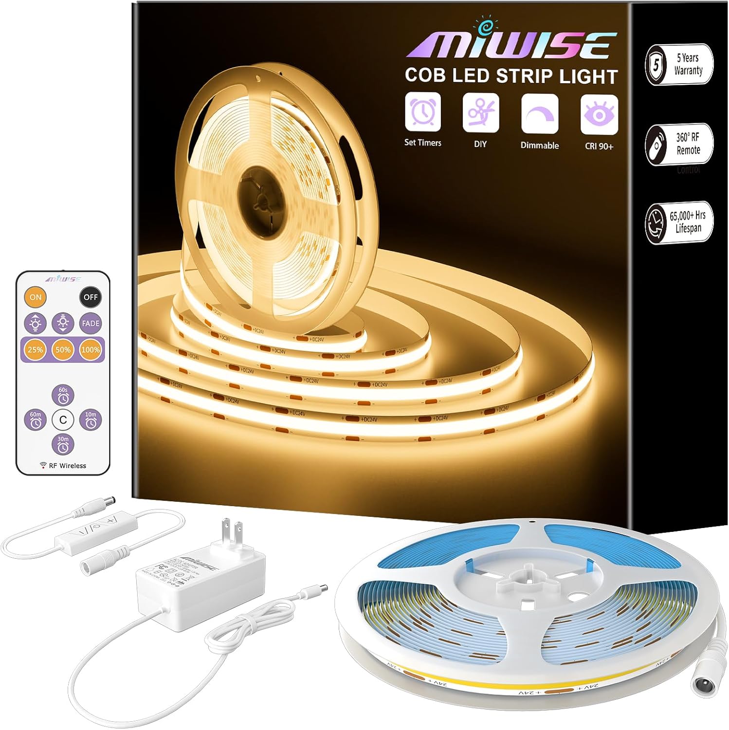 Dimmable Metal LED Strip Lights — 2700K