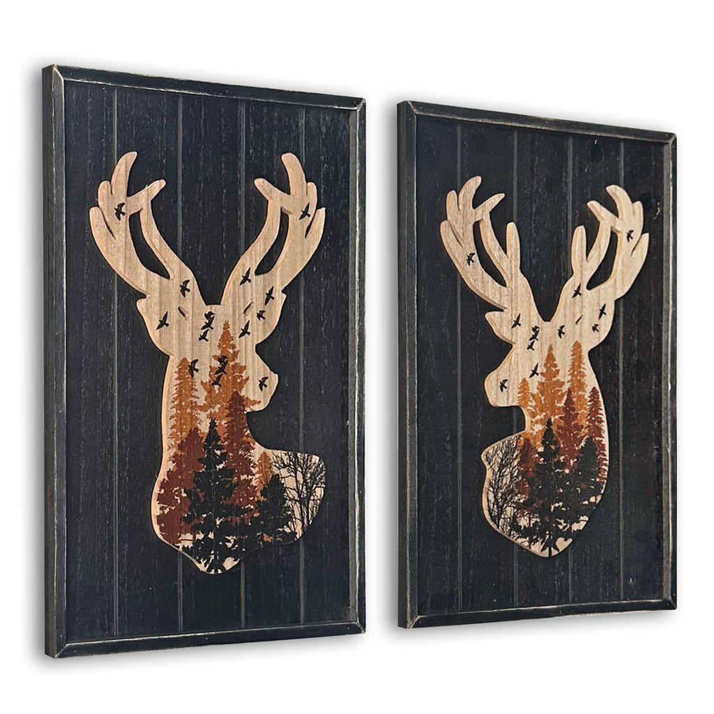 Framed Wood Wall Decor — 14"