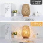 Dimmable Boho Wood Table Lamp - View 3