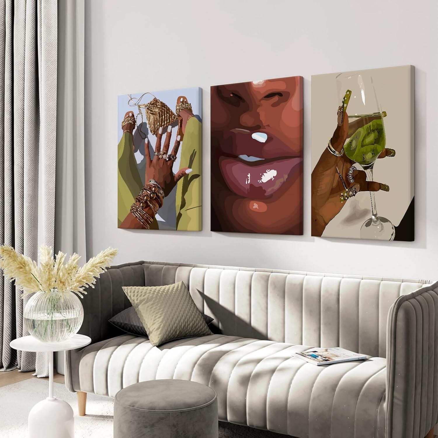 Wrapped Canvas Black Wall Decor — 12" - View 4