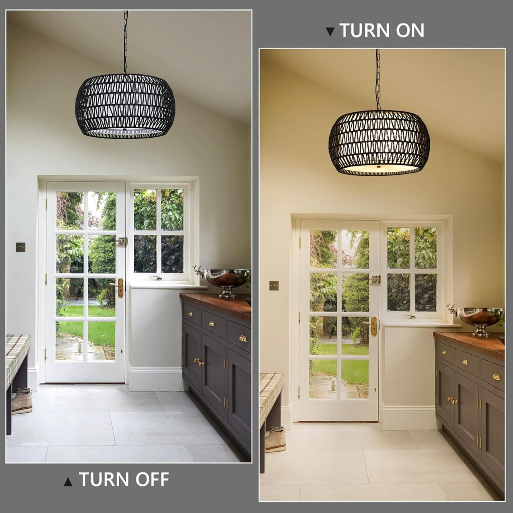 Boho Black Chandelier - View 2