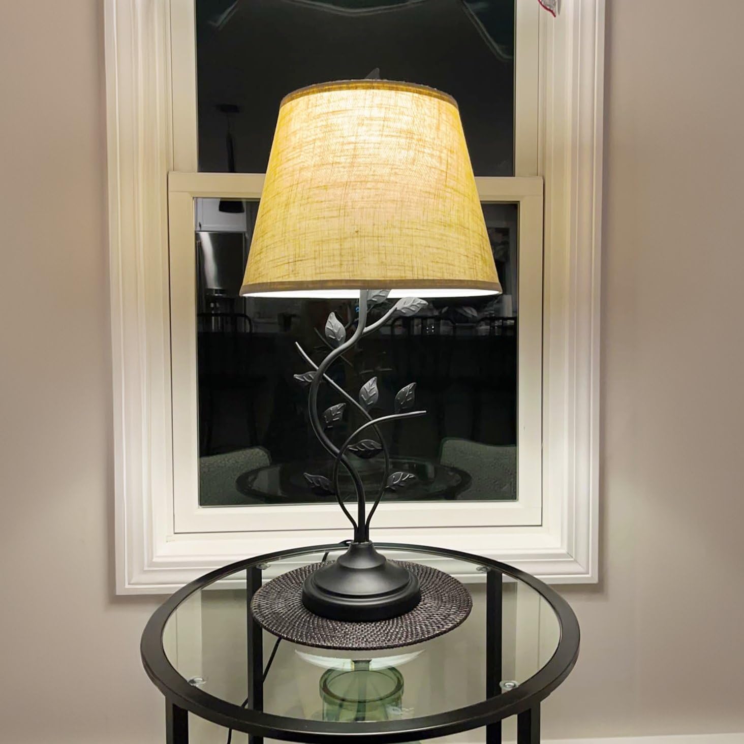 Farmhouse Fabric Table Lamp — 31" - View 8