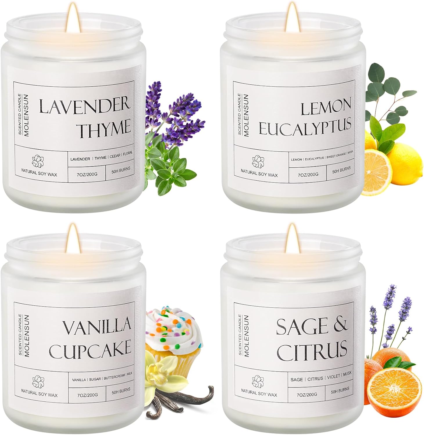 Scented Green Soy Candle — 28oz