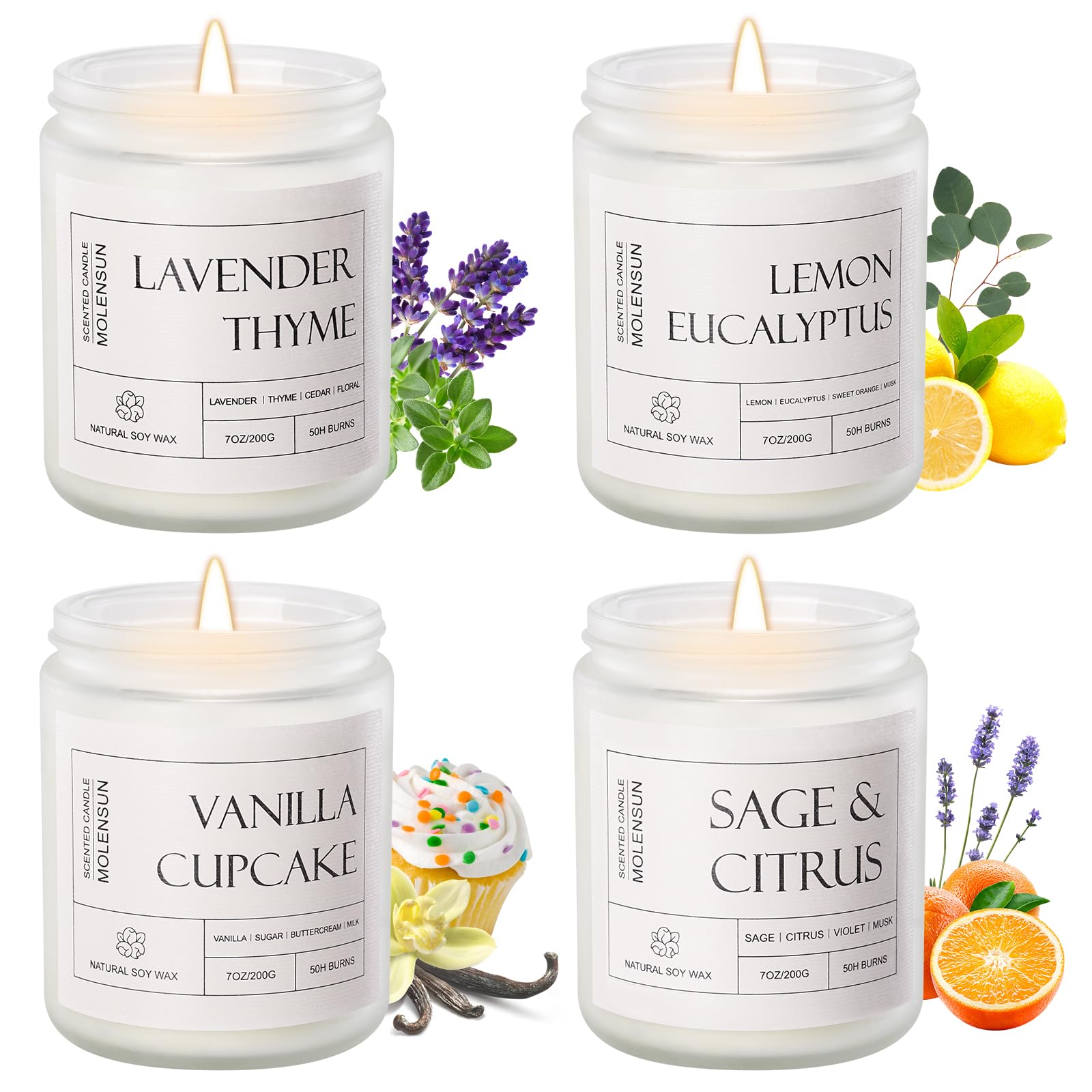 Scented Green Soy Candle