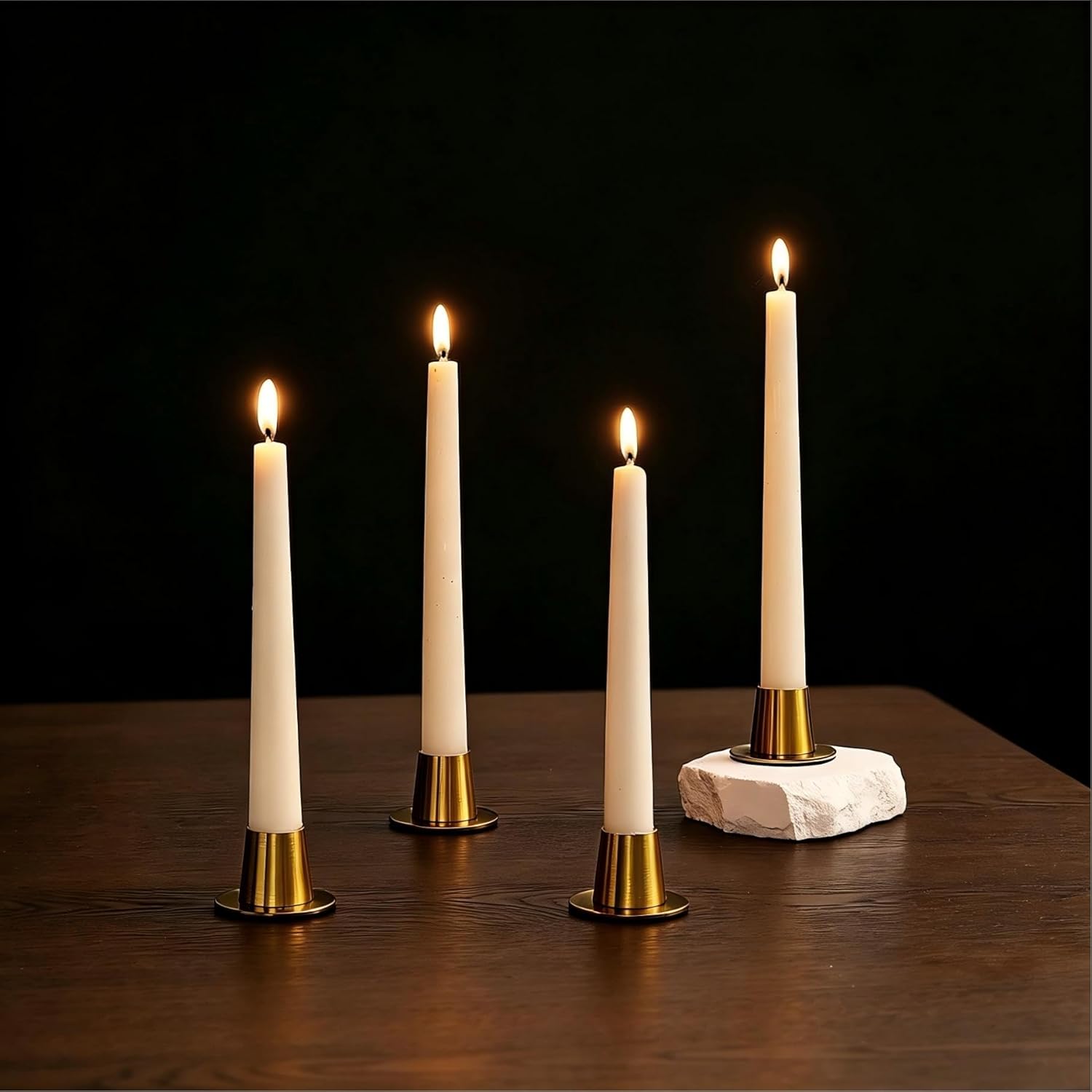Luxe Metal Candle — Set of 4 — Style 2