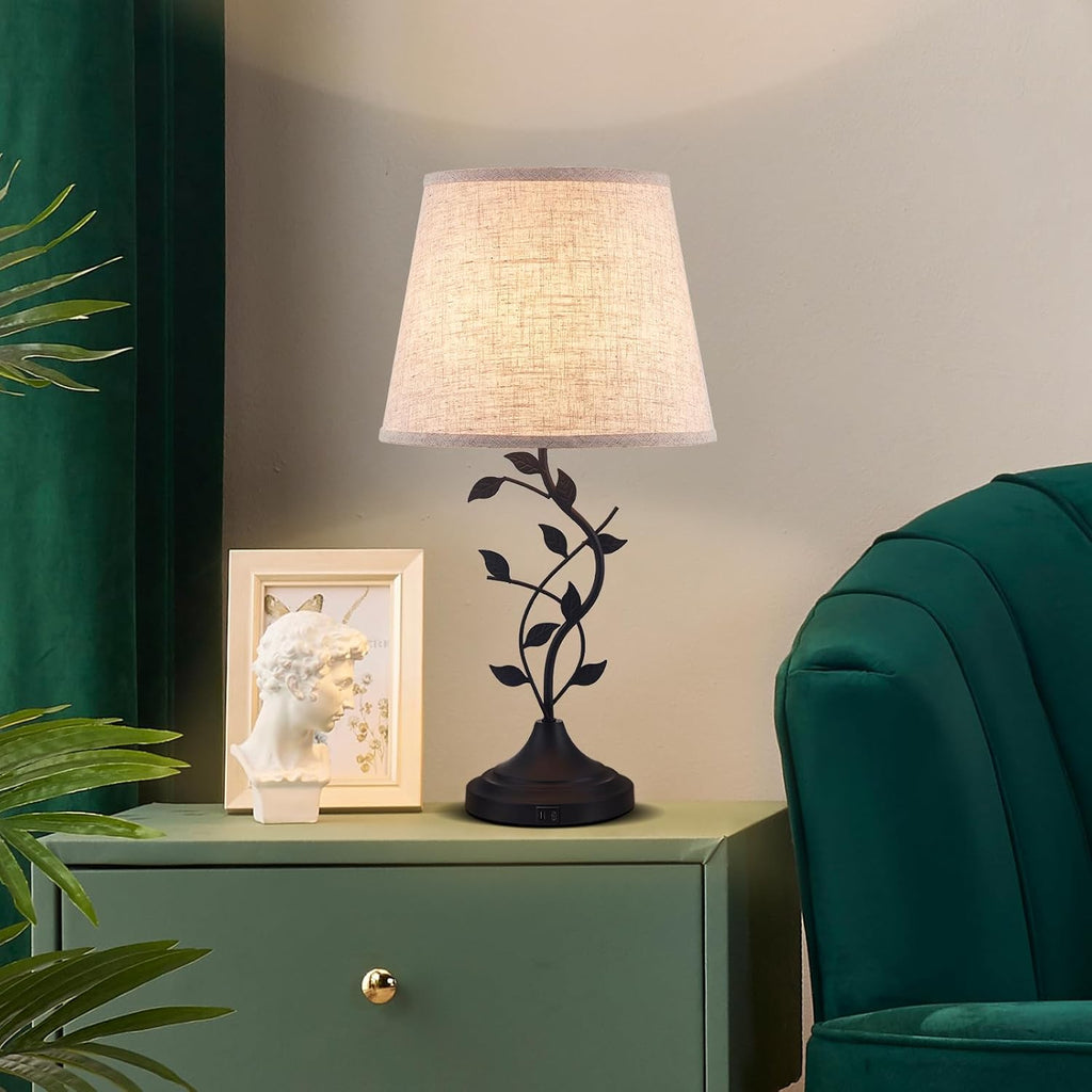 USB Beige Table Lamp - View 3