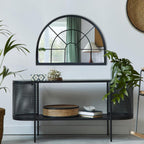 Farmhouse Black Round Mirror — 28" - View 6
