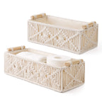 Boho Brown Storage Basket — Set of 2