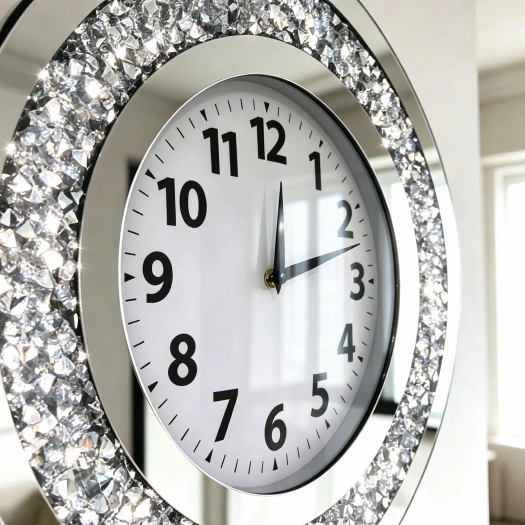 Round Luxe Silver Mirror — 16" - View 2