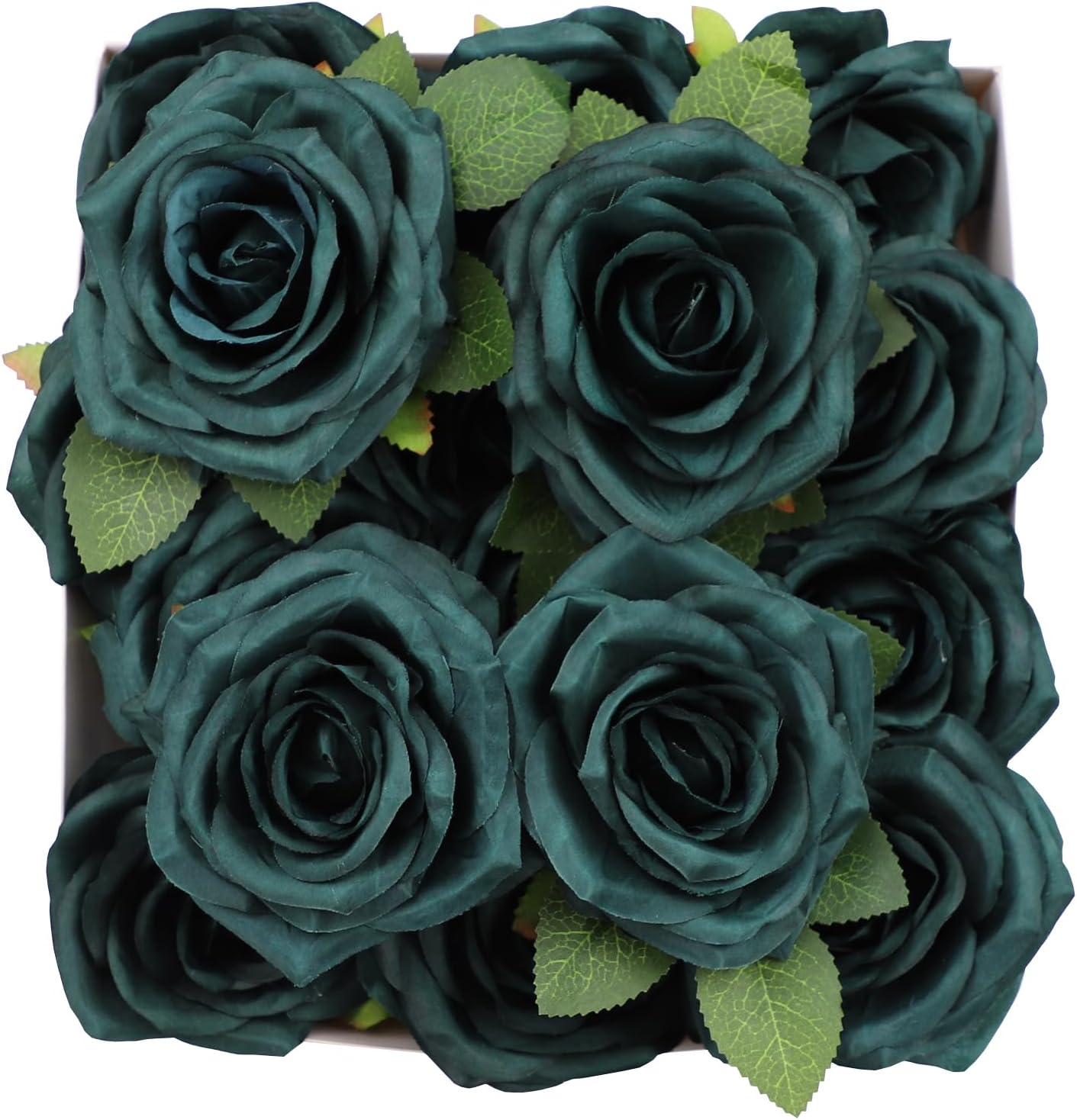 Black Artificial Flowers — Emerald Green