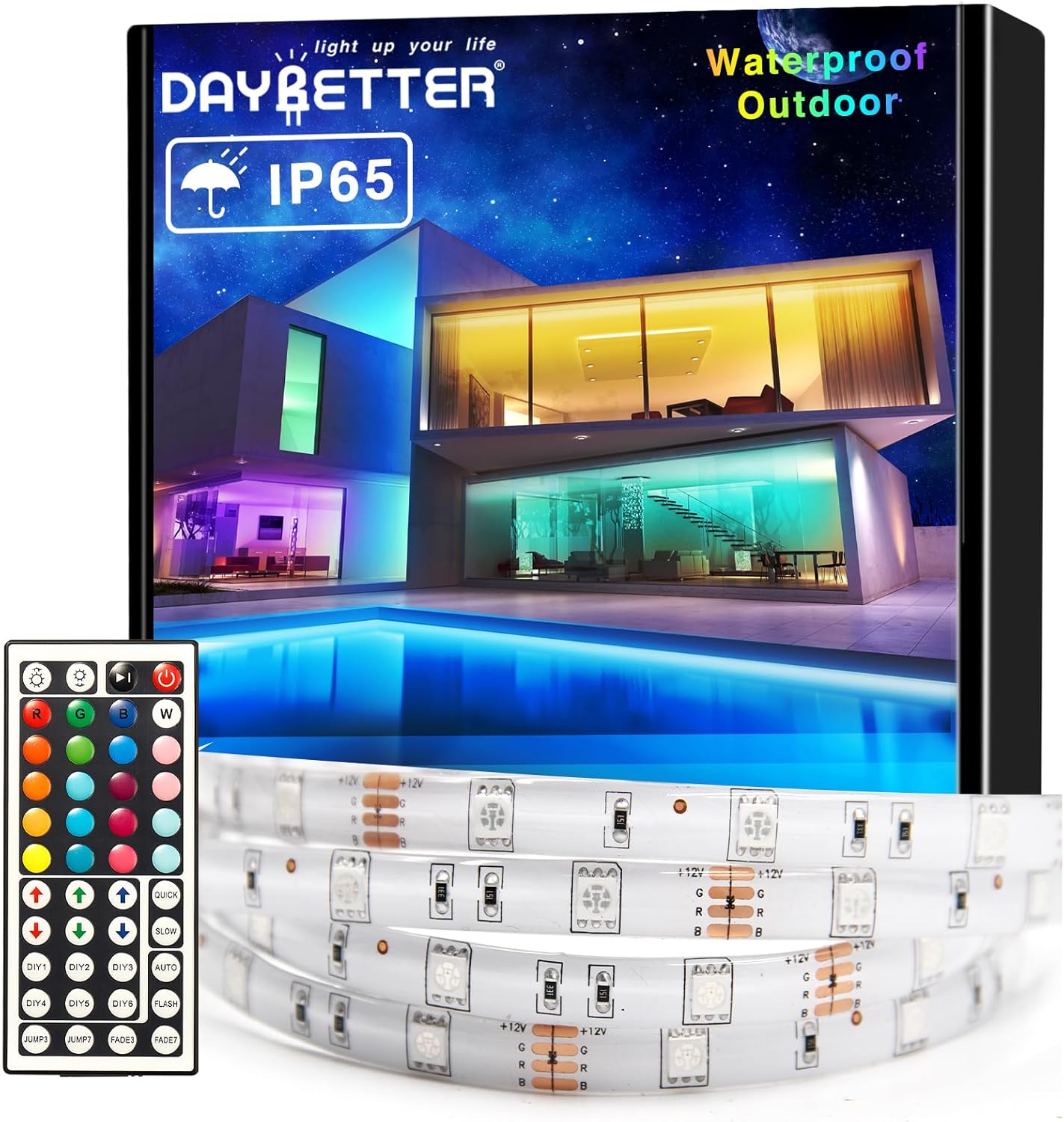 Color Changing Metal LED Strip Lights — 32.8ft