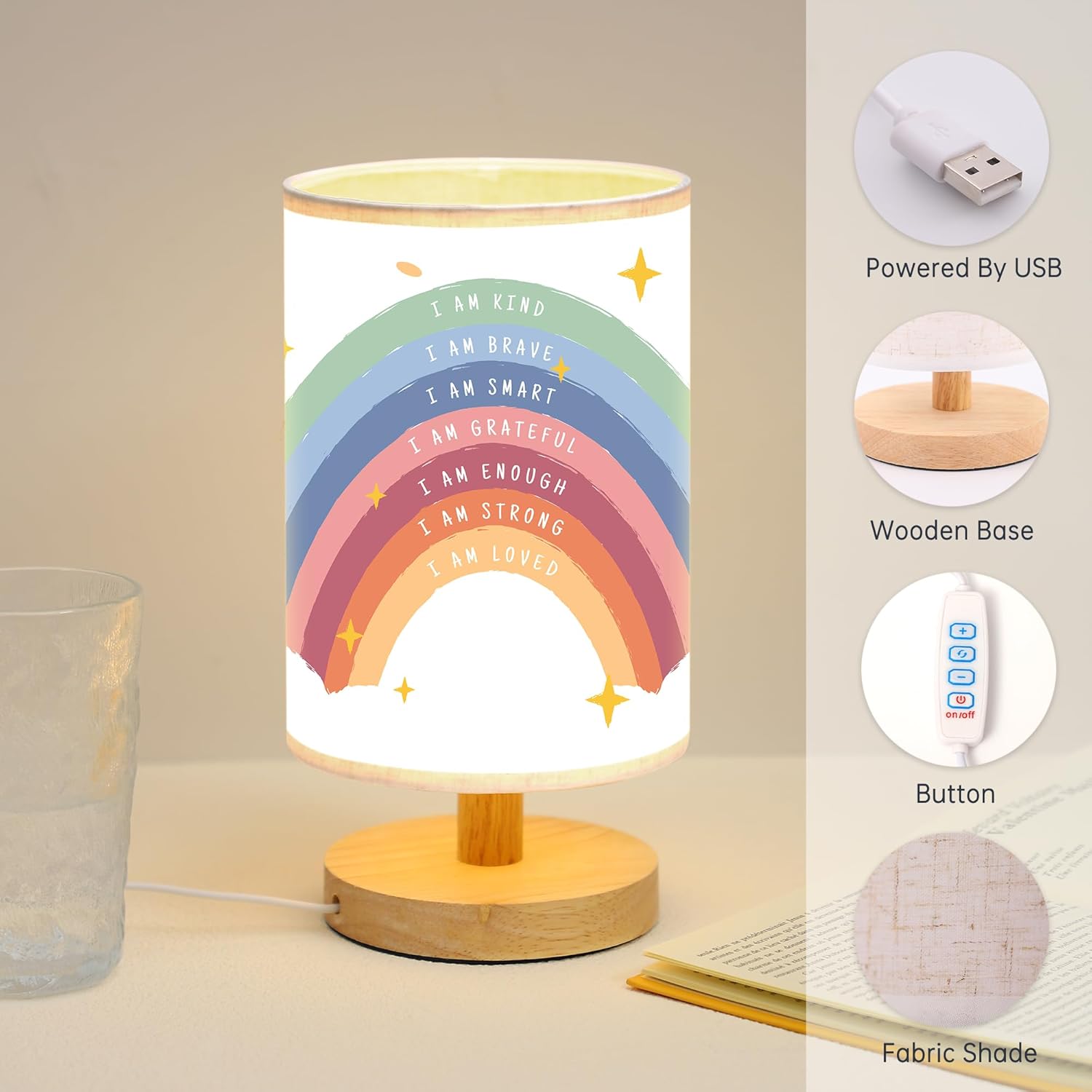 Boho Metal Desk Lamp - View 2