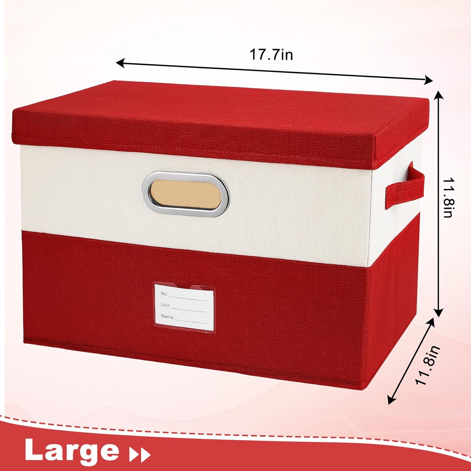 Linen Beige Storage Bin - View 6