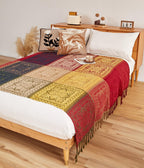 Chenille Boho Beige Throw Pillow — 60" - View 7