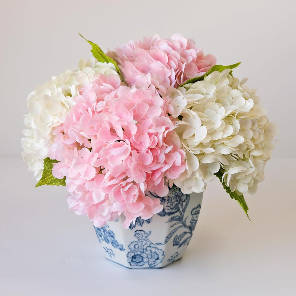 Beige Artificial Plant — 21" — White Pink