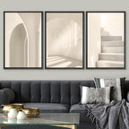 Framed Modern Fabric Wall Art — 24" - View 2