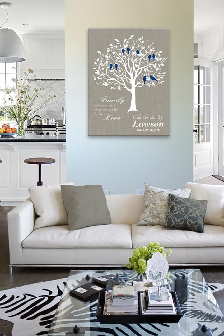 Personalized Beige Wall Decor — 14" - View 4