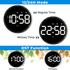 Adjustable Wall Clock — 10" - View 6