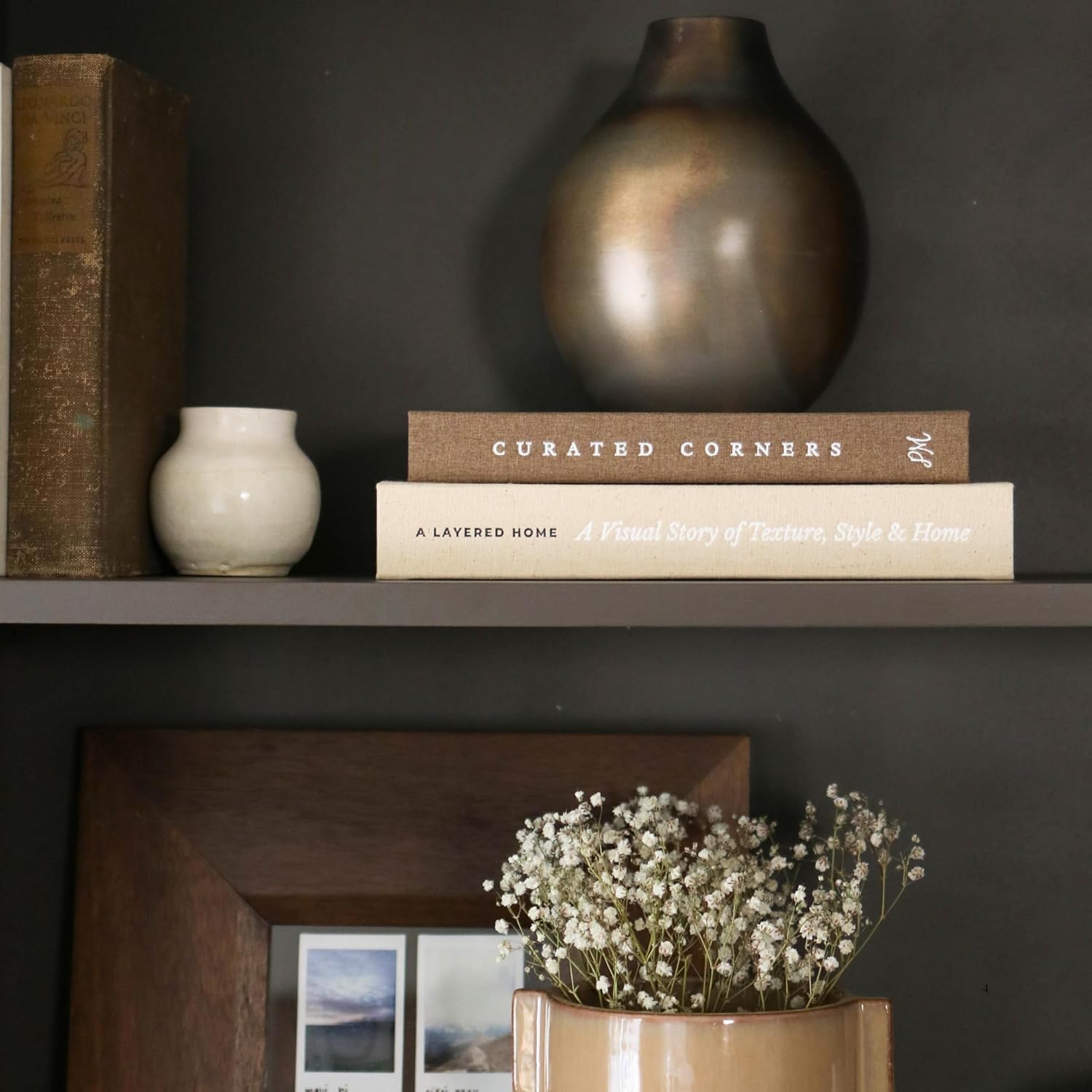 Linen Modern Metal Storage Basket - View 4