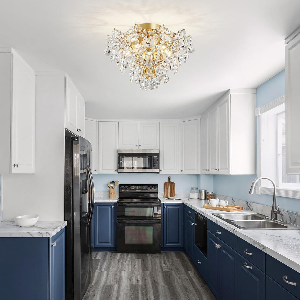 Luxe Black Chandelier — 5-Light - View 9