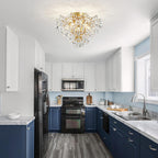 Luxe Black Chandelier — 5-Light - View 9