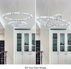 Adjustable Luxe Metal Chandelier — 8" - View 3